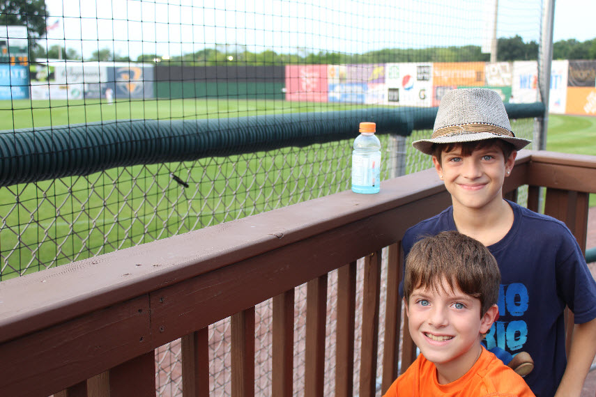 Kids Watching Baseball