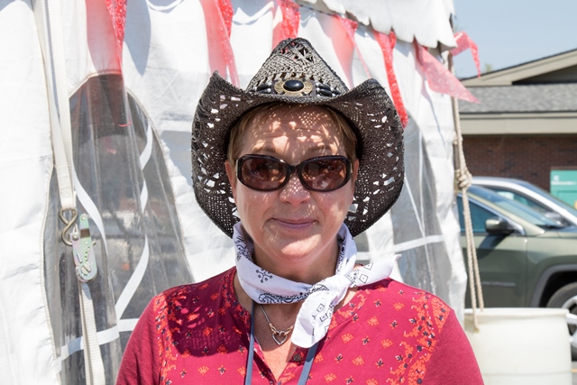 Woman in Cowboy Hat
