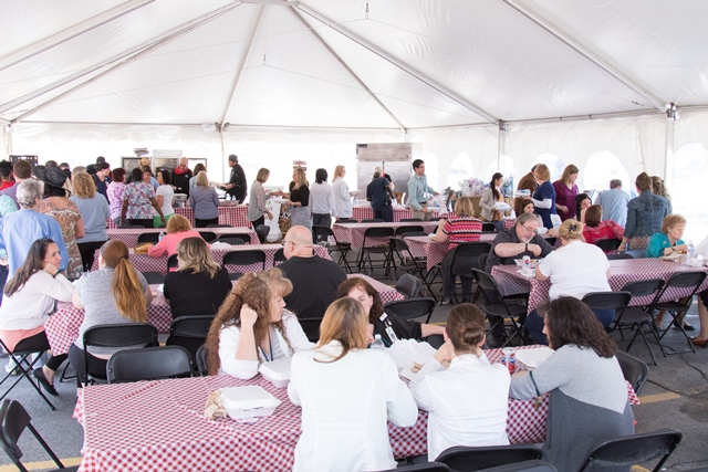 People Eating Inside Tent