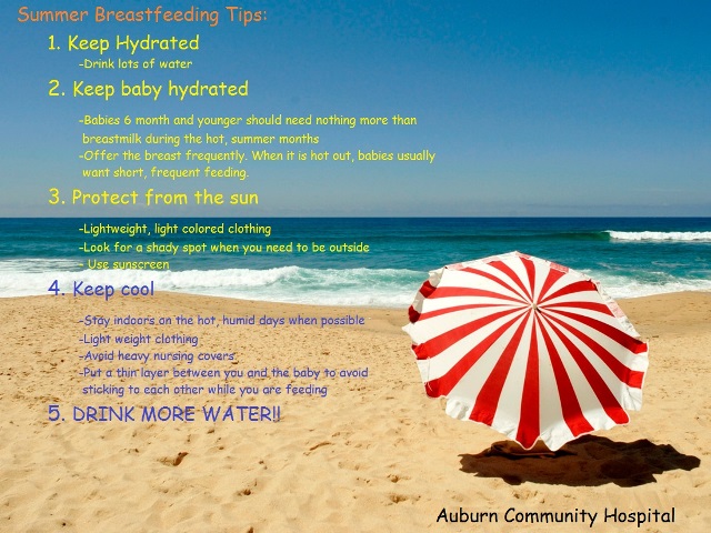 Summer Breastfeeding Tips